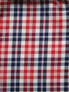 Red Check Shortie Traditional Pyjamas.