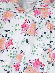 Pink Floral Bouquet Traditional Girls Pyjamas