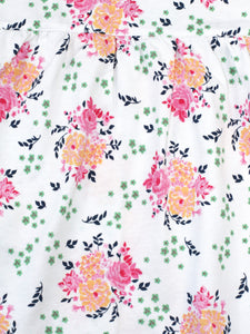 Pink Floral Bouquet Traditional Girls Pyjamas