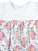 Load image into Gallery viewer, Pink floral girls cotton nightdress