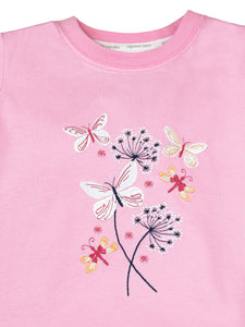 100% cotton snuggle fit floral girls PJ's