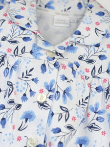 100% cotton blue floral girls pyjamas