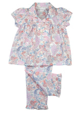 Load image into Gallery viewer, Girls 100% woven cotton traditional summer pyjamas