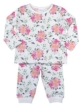 Load image into Gallery viewer, Baby Girls Pink Floral Print Pyjama Set with Scratch Mitts
