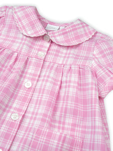 Pink and White Check Summer Pyjamas