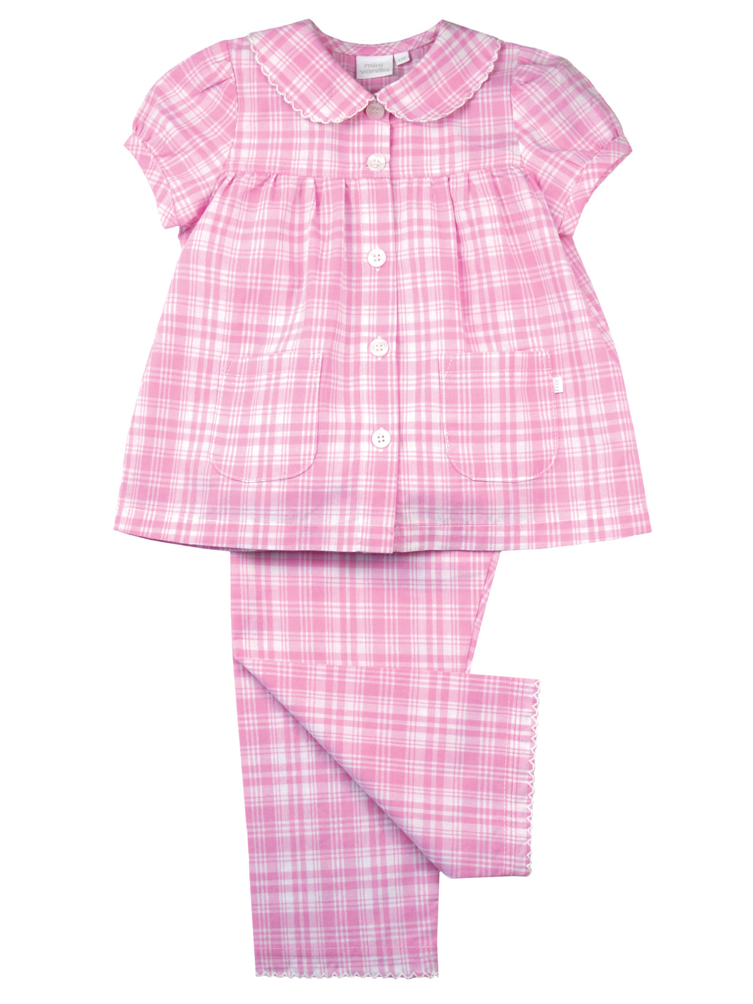 Pink and White Check Summer Pyjamas