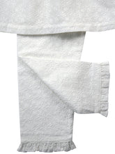 Load image into Gallery viewer, Girls Vanilla White Cotton PJ set