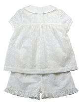 Load image into Gallery viewer, Girls Vanilla White Shortie PJ set