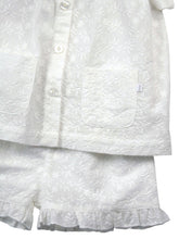 Load image into Gallery viewer, Girls Vanilla White Shortie PJ set