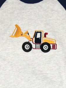 Big Yellow Digger Cotton Pyjamas for Boys