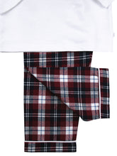 Load image into Gallery viewer, Tartan Triceratops Pyjamas for Boys