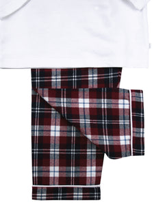 Tartan Triceratops Pyjamas for Boys