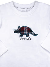 Load image into Gallery viewer, Tartan Triceratops Pyjamas for Boys