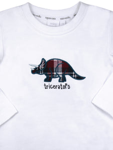 Tartan Triceratops Pyjamas for Boys