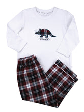Load image into Gallery viewer, Tartan Triceratops Pyjamas for Boys