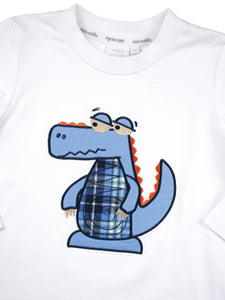 Cute Crocodile Morgan Check Boys Pyjamas
