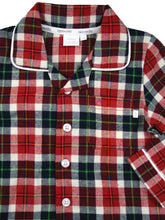 Load image into Gallery viewer, Boys Red Check Traditional Pyjamas