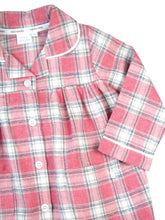 Load image into Gallery viewer, Girls Pink Check Traditional Cotton Pyjamas