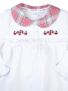 Girls Traditional Check / Jersey Cotton Pyjamas.