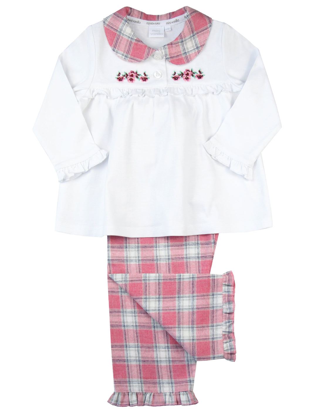 Baby girl hotsell checked pyjamas
