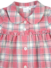 Load image into Gallery viewer, Girls Traditional Pink Check Cotton Night Dress