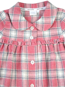 Girls Traditional Pink Check Cotton Night Dress