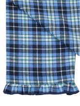 Load image into Gallery viewer, Girls Blue Morgan Check Traditional Cotton Pyjamas
