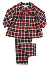 Load image into Gallery viewer, Girls  Red Check Traditional Pyjamas