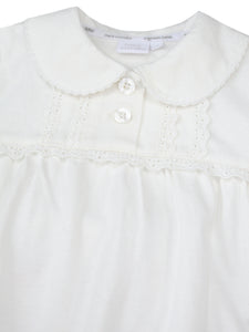 Girls Peter Pan Collar Jersey Pyjamas