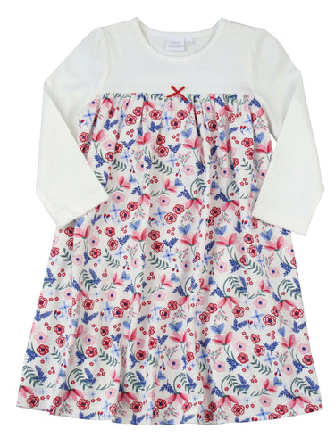 Girls Floral Cotton Night Dress.