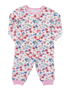 Baby girl cotton floral pyjamas