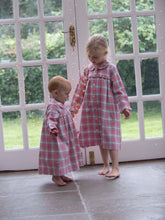 Load image into Gallery viewer, Girls Traditional Pink Check Cotton Night Dress