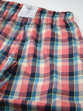 Load image into Gallery viewer, Unisex &#39;Quinn&#39; Coral Brushed Check Pyjama Lounge Pant