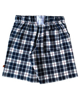Load image into Gallery viewer, Unisex &#39;Kelby&#39; Navy Check Pyjama Lounge shorts