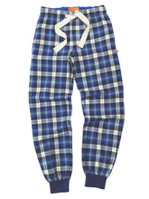 Load image into Gallery viewer, Unisex &#39;Malone&#39; Blue Check Jogger Style Lounge Pants
