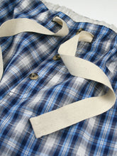 Load image into Gallery viewer, Unisex &#39;Windsor&#39; Blue Check Summer Lounge Shorts