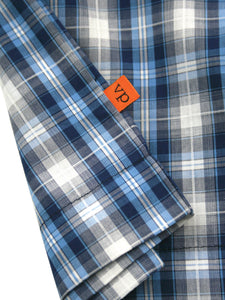 Unisex 'Windsor' Blue Check Summer Lounge Shorts